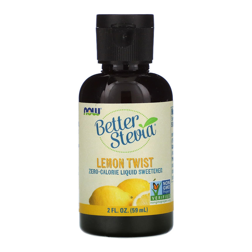 Now Foods Better Stevia Zero Calorie Liquid Sweetener, Lemon Twist, 2 Oz